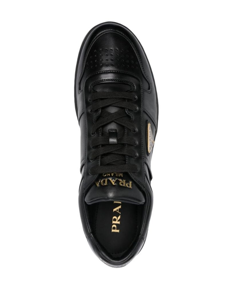 Black Downtown Leather Sneakers