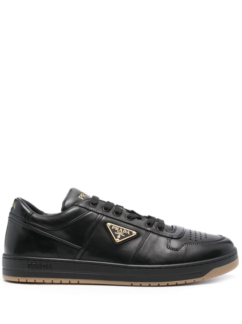 Black Downtown Leather Sneakers