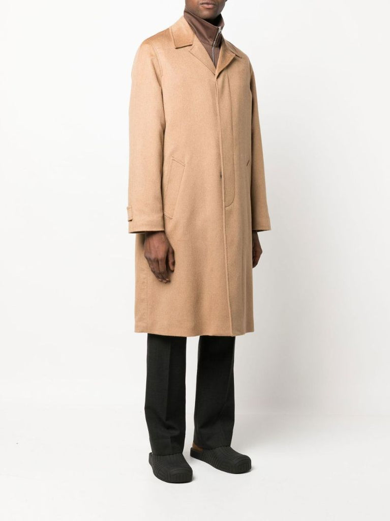Neutral Single-breasted Coat