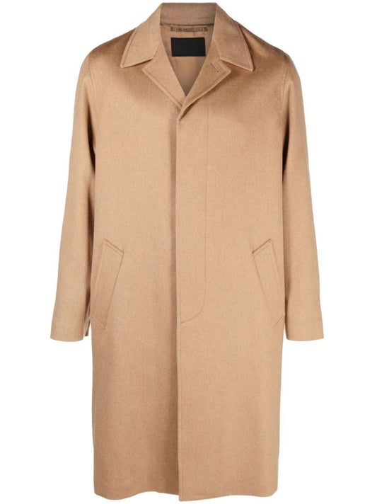 Neutral Single-breasted Coat