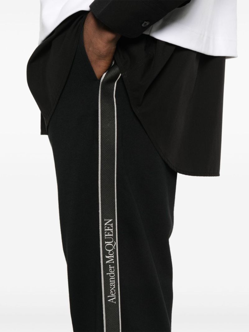 Logo-tape Cotton Track Pants