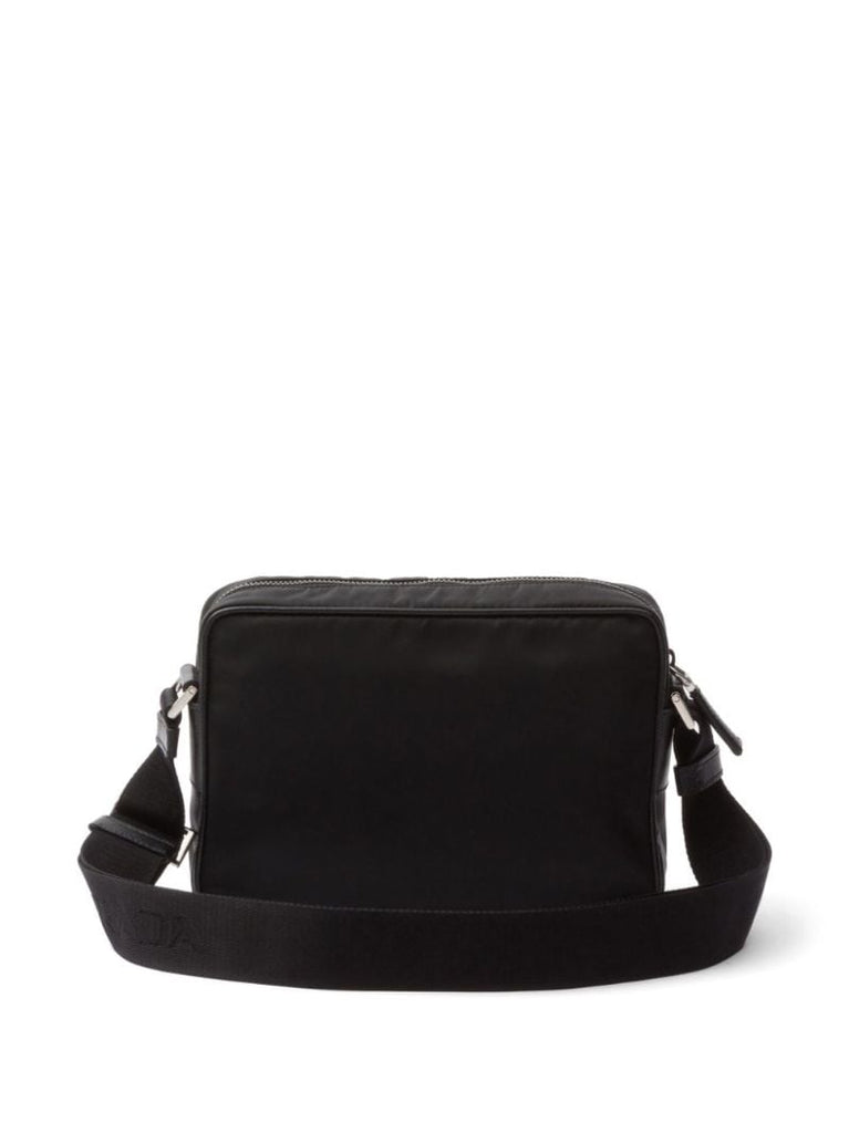 Black Triangle-logo Messenger Bag