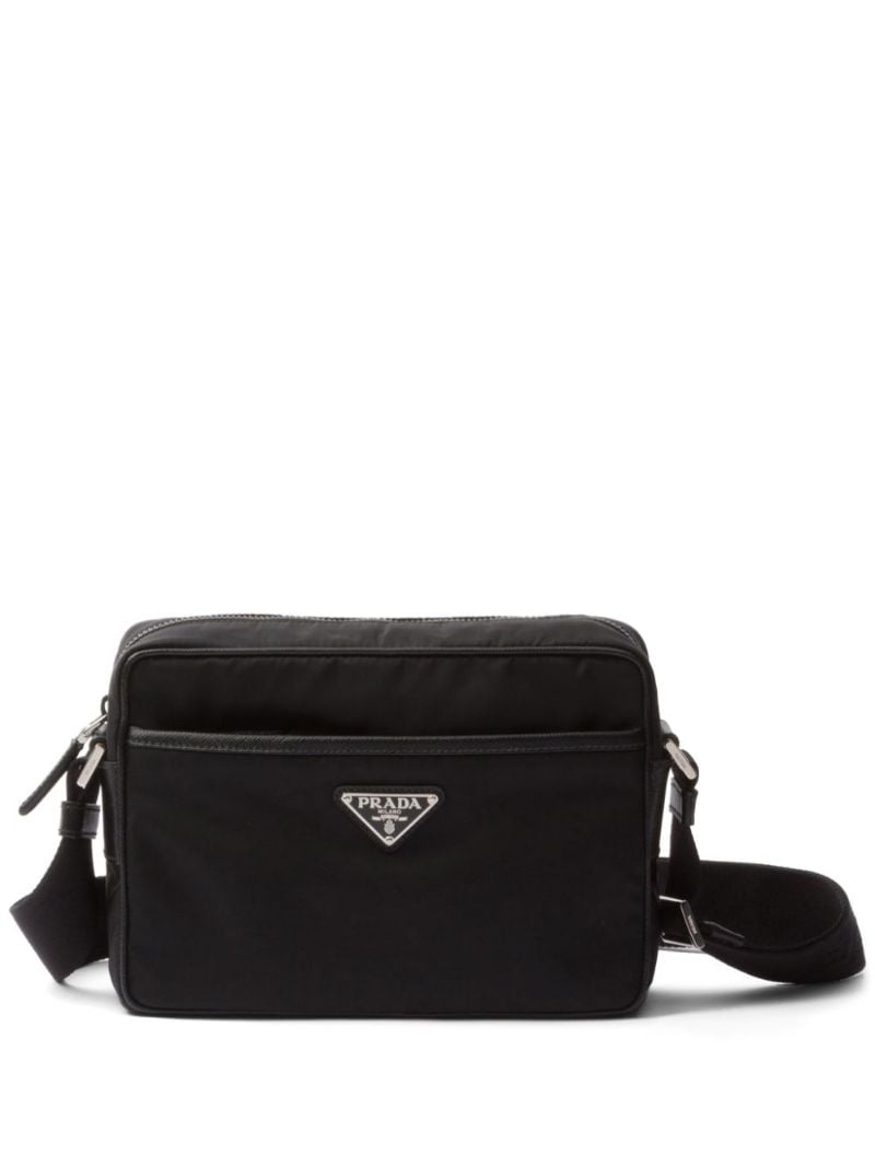 Black Triangle-logo Messenger Bag