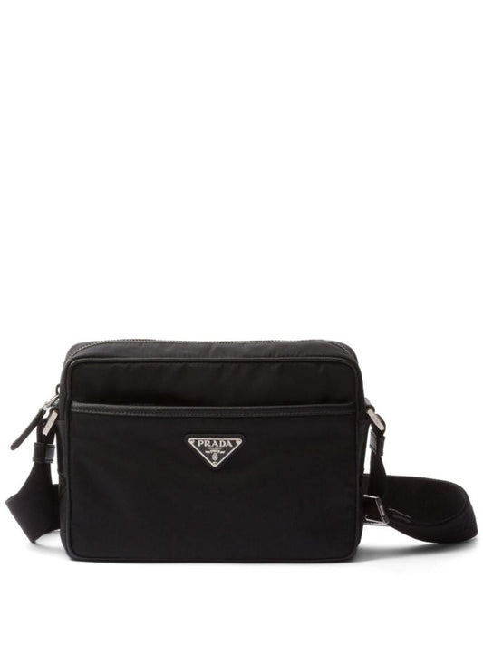 Black Triangle-logo Messenger Bag