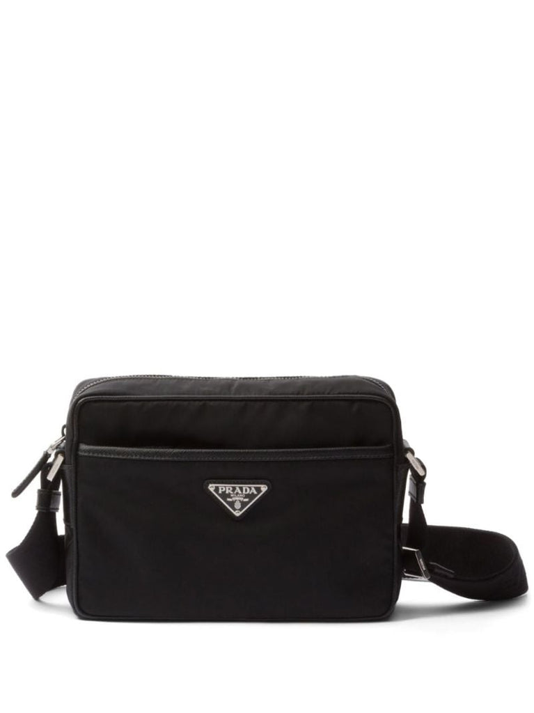 Black Triangle-logo Messenger Bag