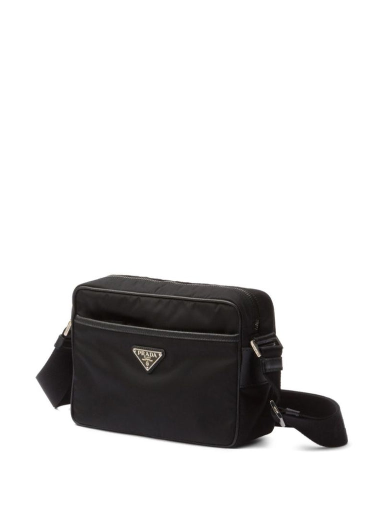 Black Triangle-logo Messenger Bag
