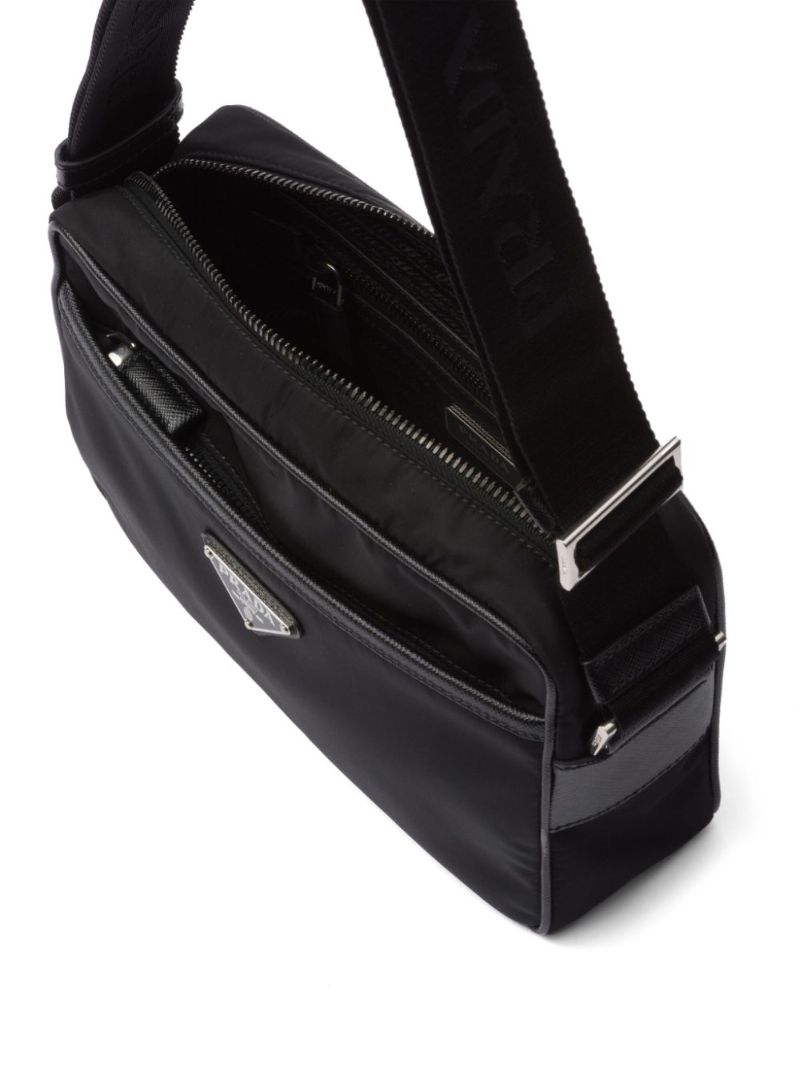 Black Triangle-logo Messenger Bag