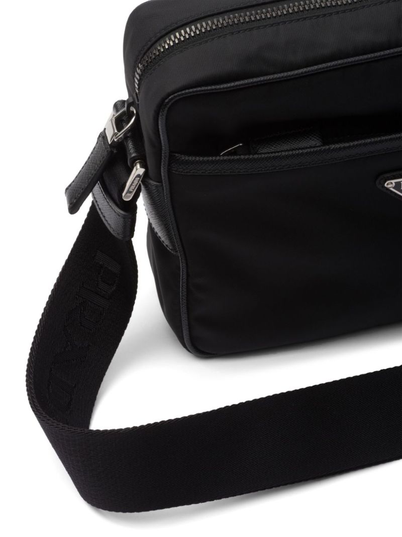 Black Triangle-logo Messenger Bag
