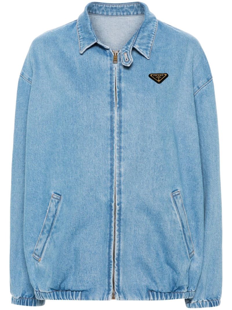 Blue Enamel-logo Denim Jacket