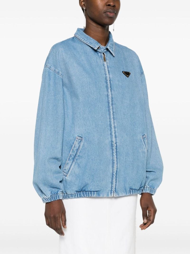 Blue Enamel-logo Denim Jacket