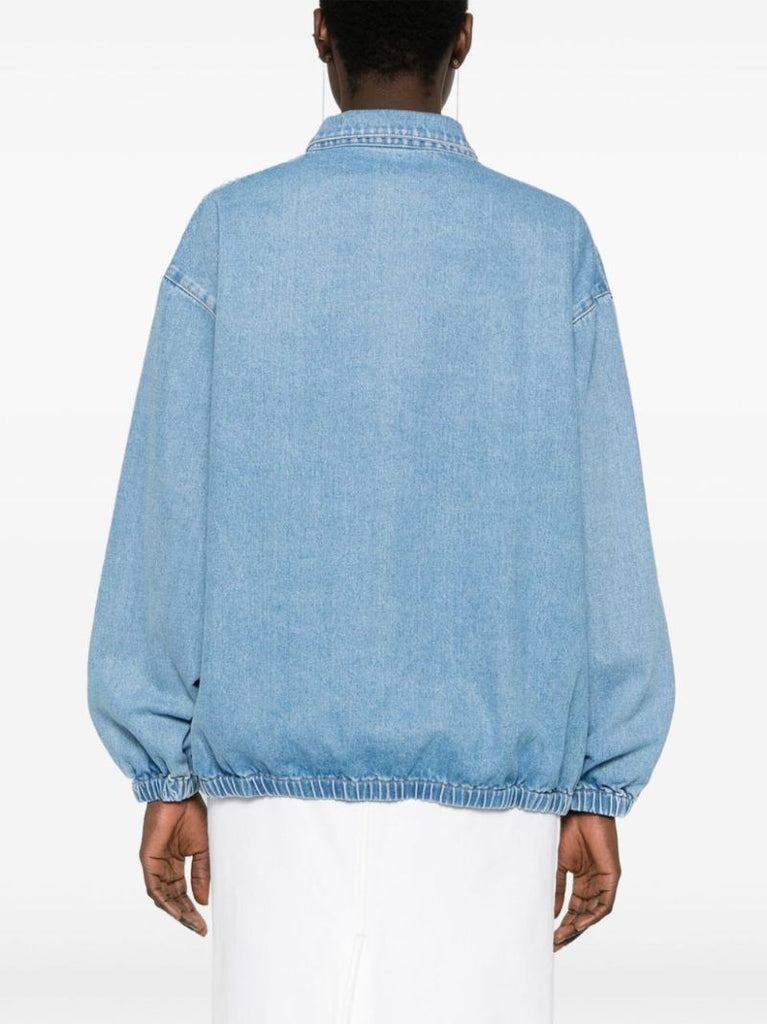 Blue Enamel-logo Denim Jacket