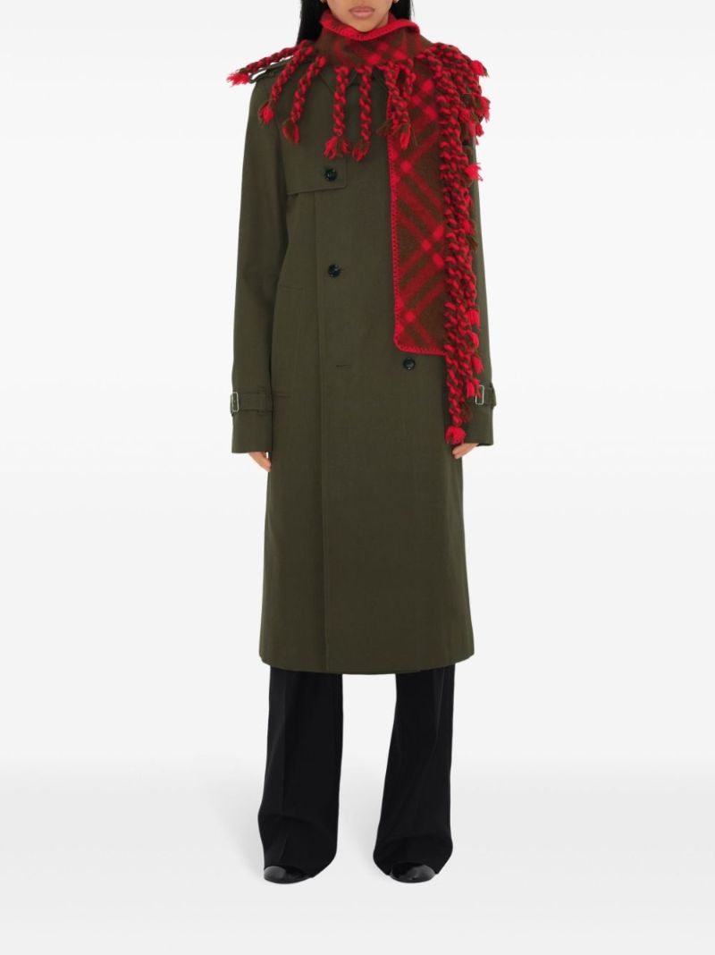 Check Wool Scarf
