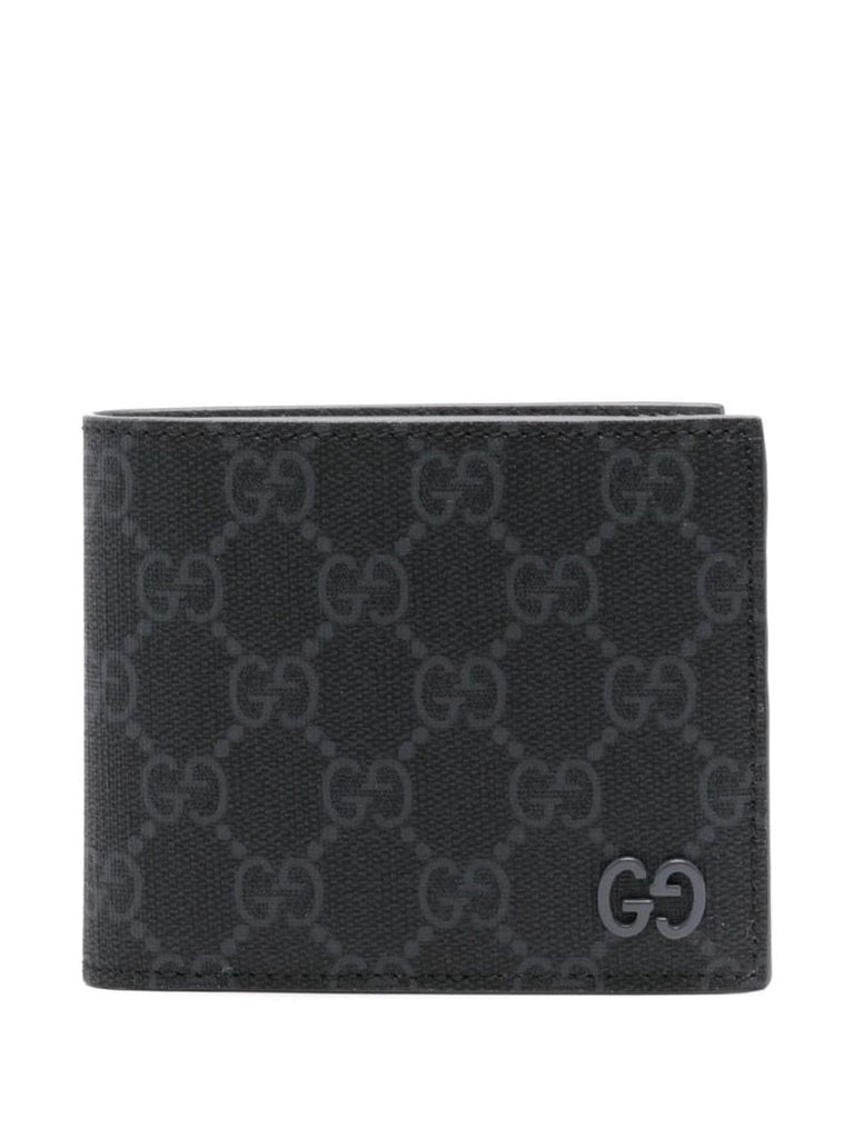 Black Gg Supreme Leather Wallet
