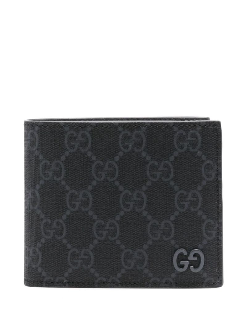 Black Gg Supreme Leather Wallet