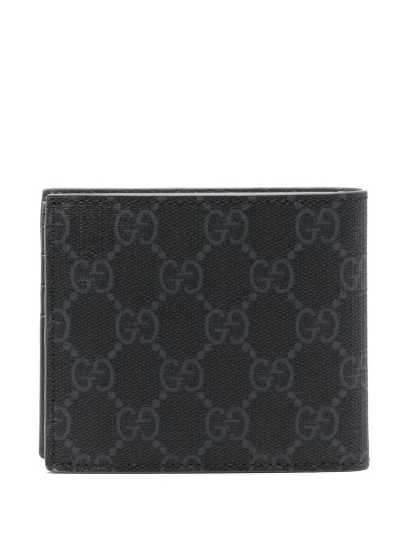 Black Gg Supreme Leather Wallet