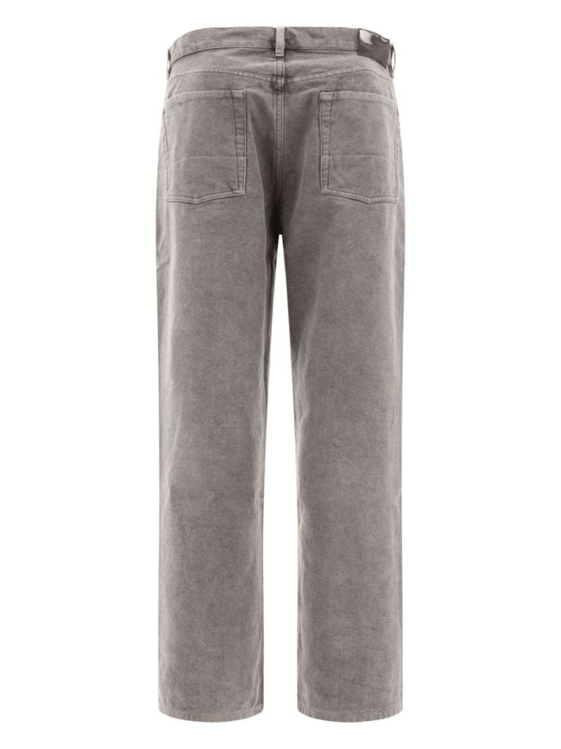 Grey Third Cut Straight Jeans
