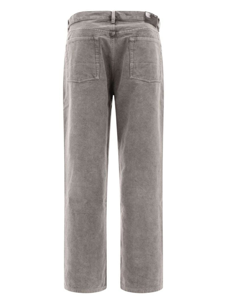Grey Third Cut Straight Jeans