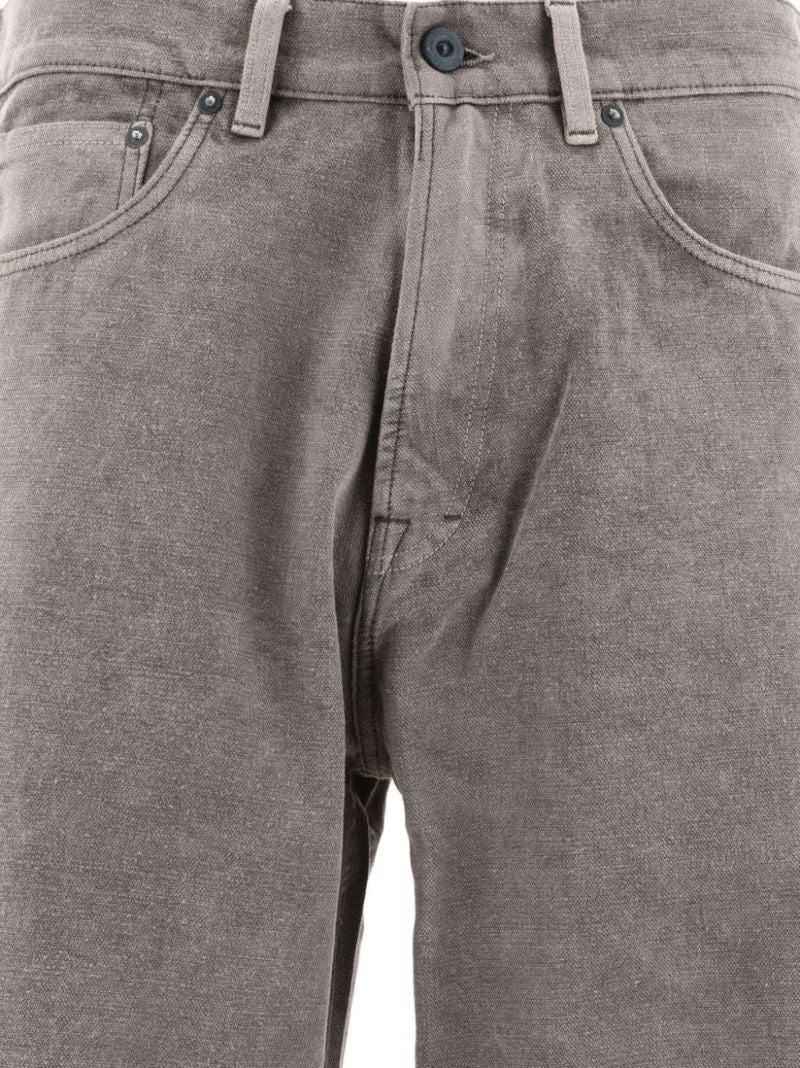 Grey Third Cut Straight Jeans