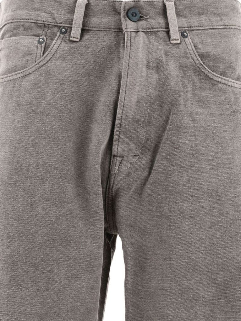 Grey Third Cut Straight Jeans