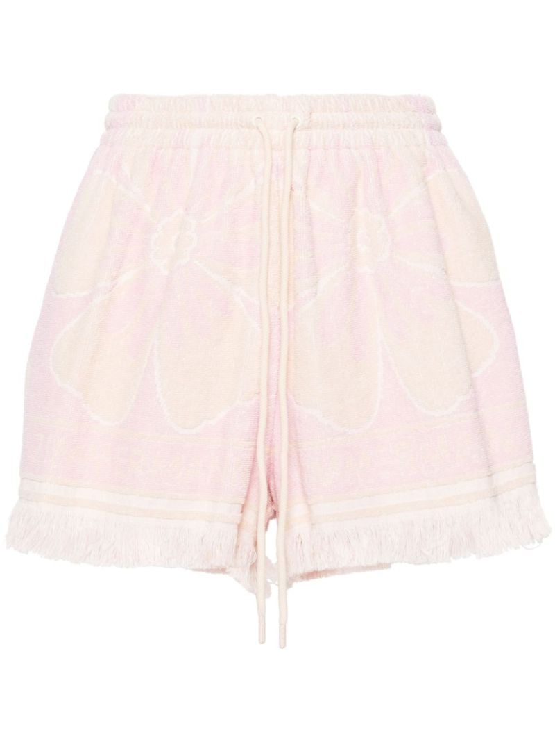 Pink Pop Towelling Cotton Shorts