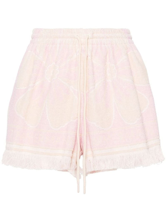 Pink Pop Towelling Cotton Shorts