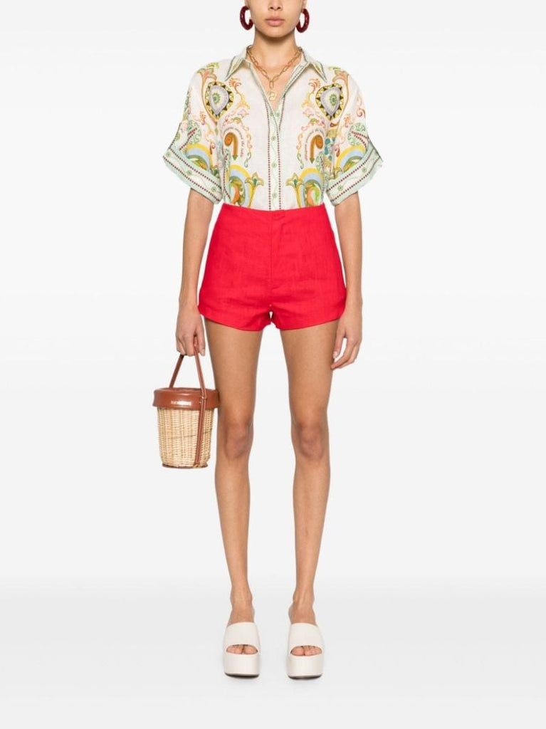 Neutral Pinball Linen Shirt