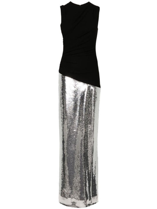 Sequinned Asymmetric Gown