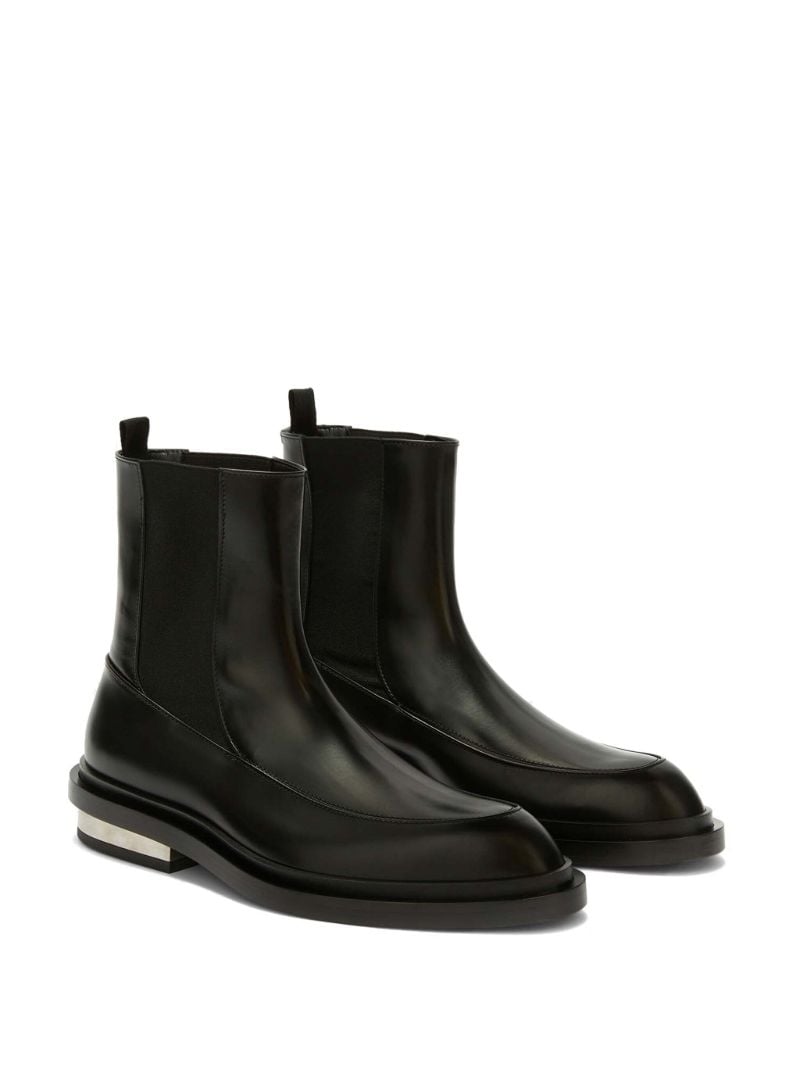 Black Leather Ankle Boots