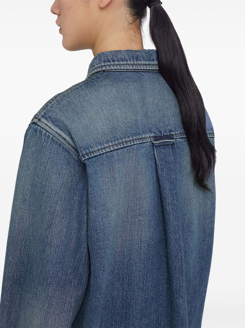 Blue Long-sleeve Denim Shirt