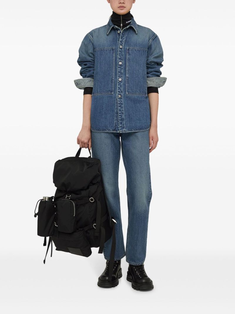Blue Long-sleeve Denim Shirt