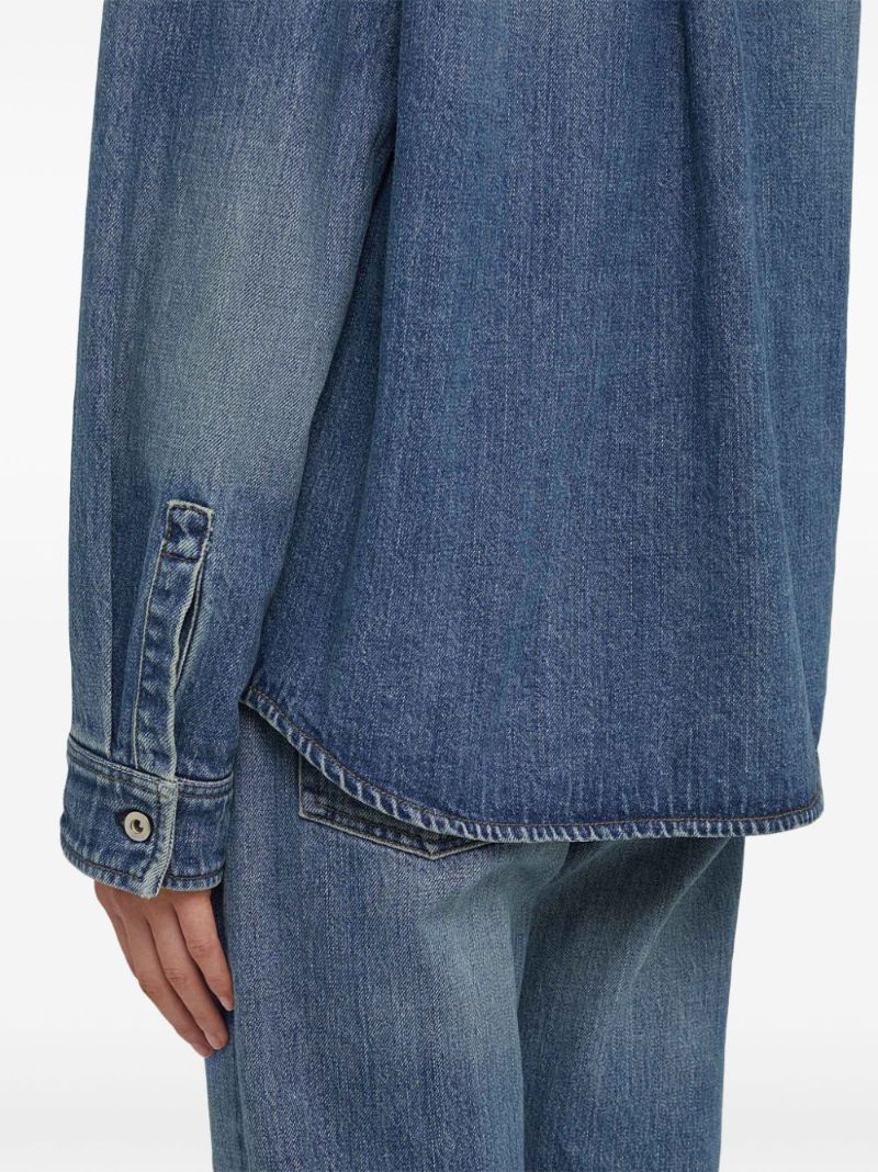 Blue Long-sleeve Denim Shirt