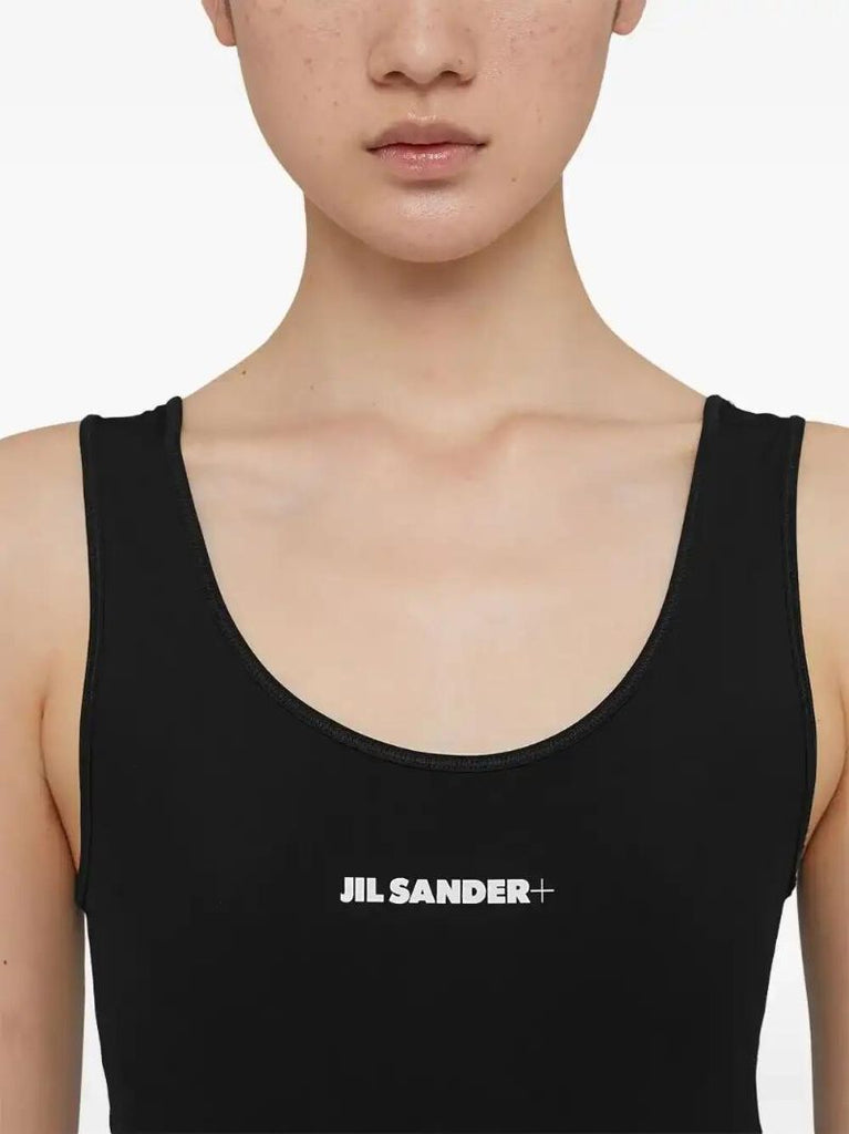 Black Logo-print Jumpsuit