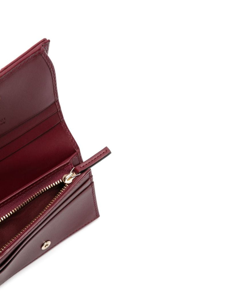 Red Gg Marmont Leather Wallet
