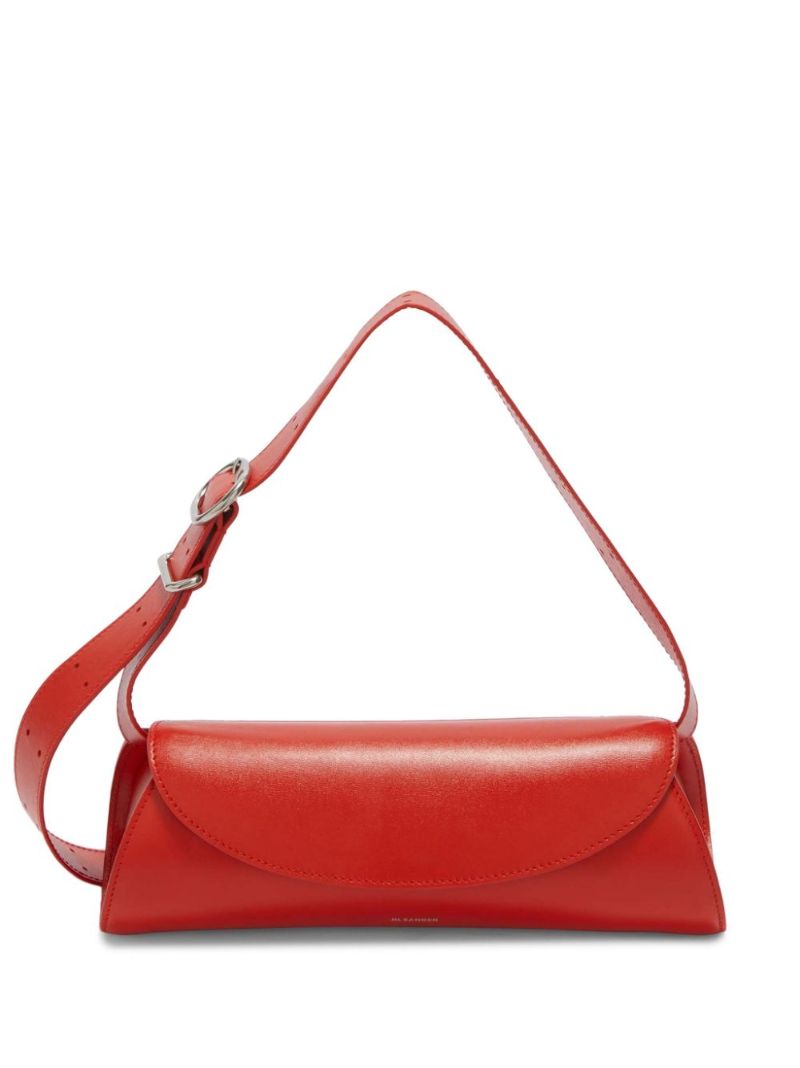 Red Cannolo Leather Shoulder Bag