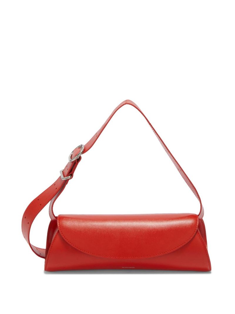 Red Cannolo Leather Shoulder Bag