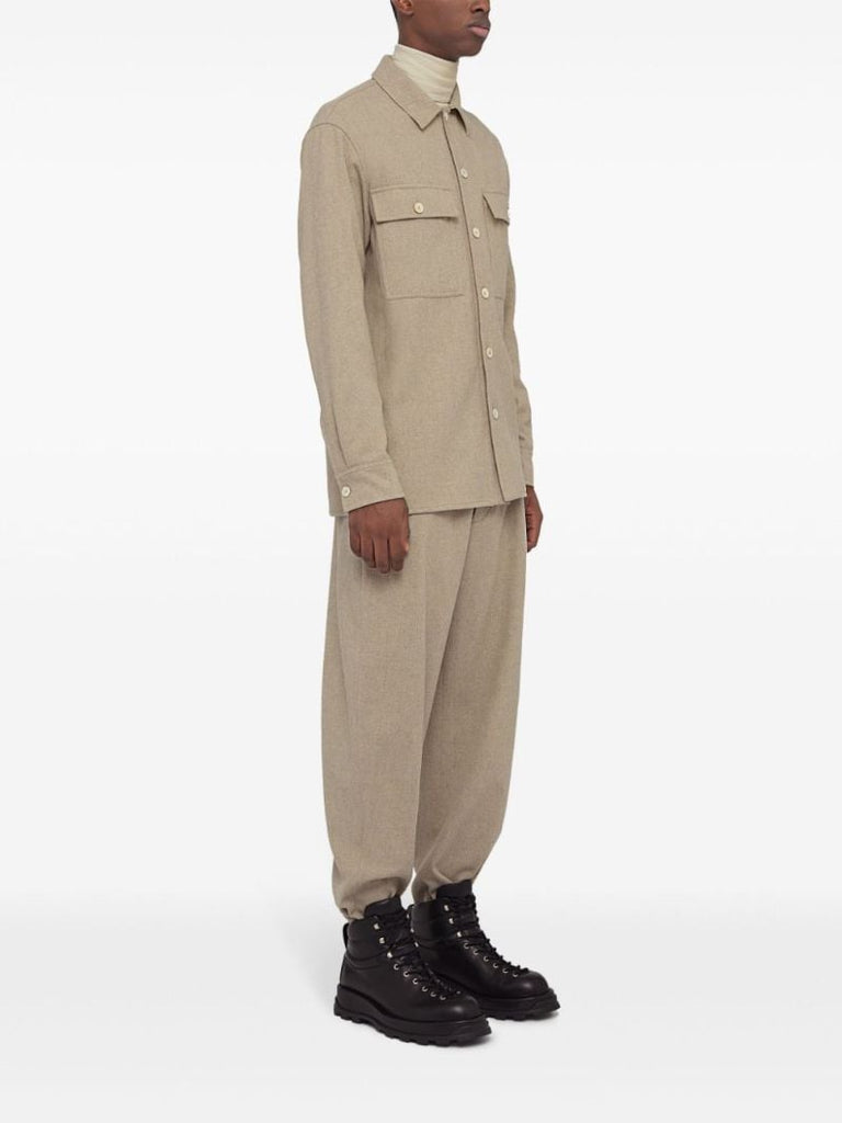 Neutral Wool Shirt