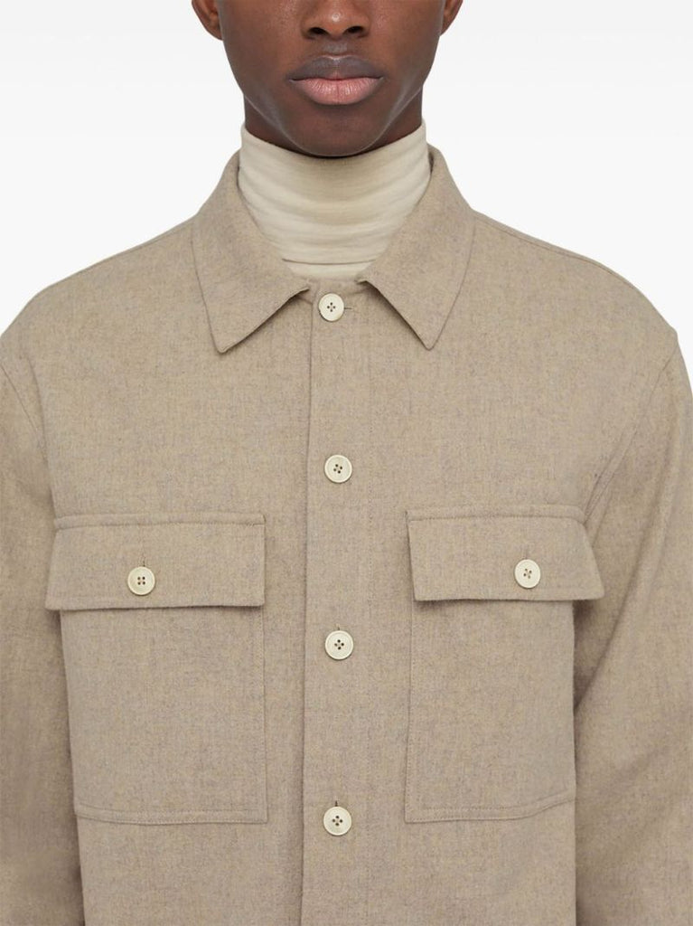 Neutral Wool Shirt