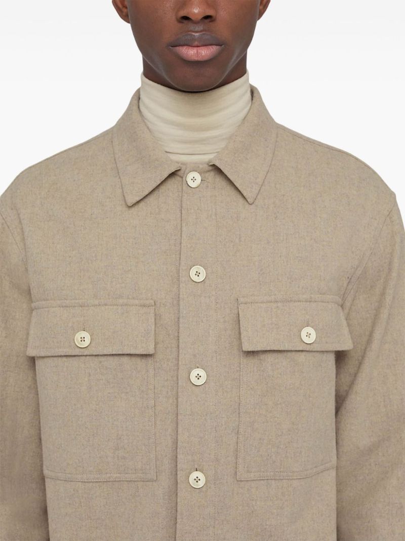 Neutral Wool Shirt