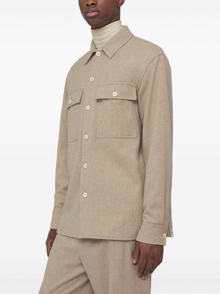 Neutral Wool Shirt