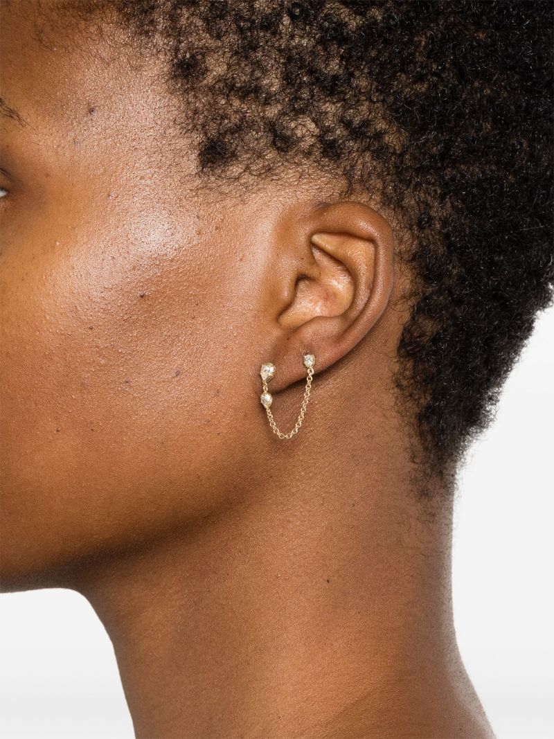 14k Gold Sophia Diamond Earring
