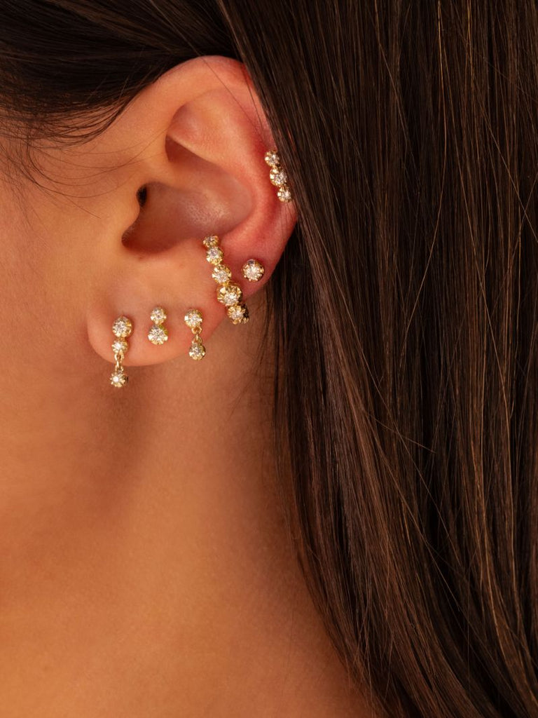 14k Yellow Gold Sophia Diamond Ear Cuff