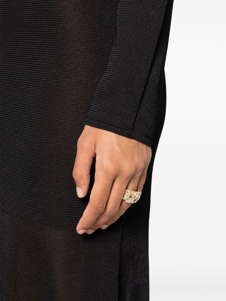 14k Yellow Gold Pierced Ring