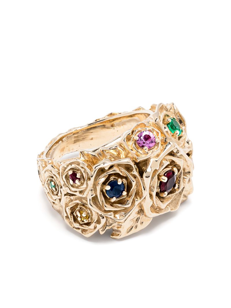 14k Yellow Gold Pierced Ring