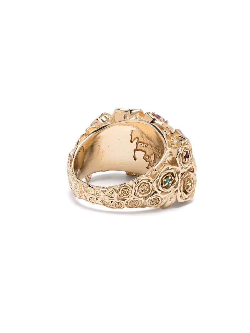 14k Yellow Gold Pierced Ring
