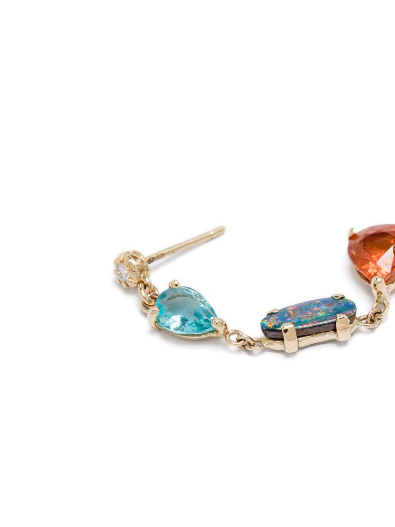 14k Gold Teardrop Diamond Earrings