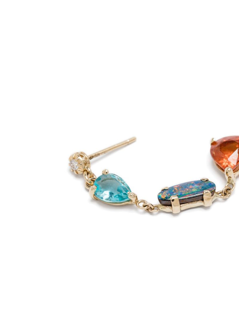 14k Gold Teardrop Diamond Earrings
