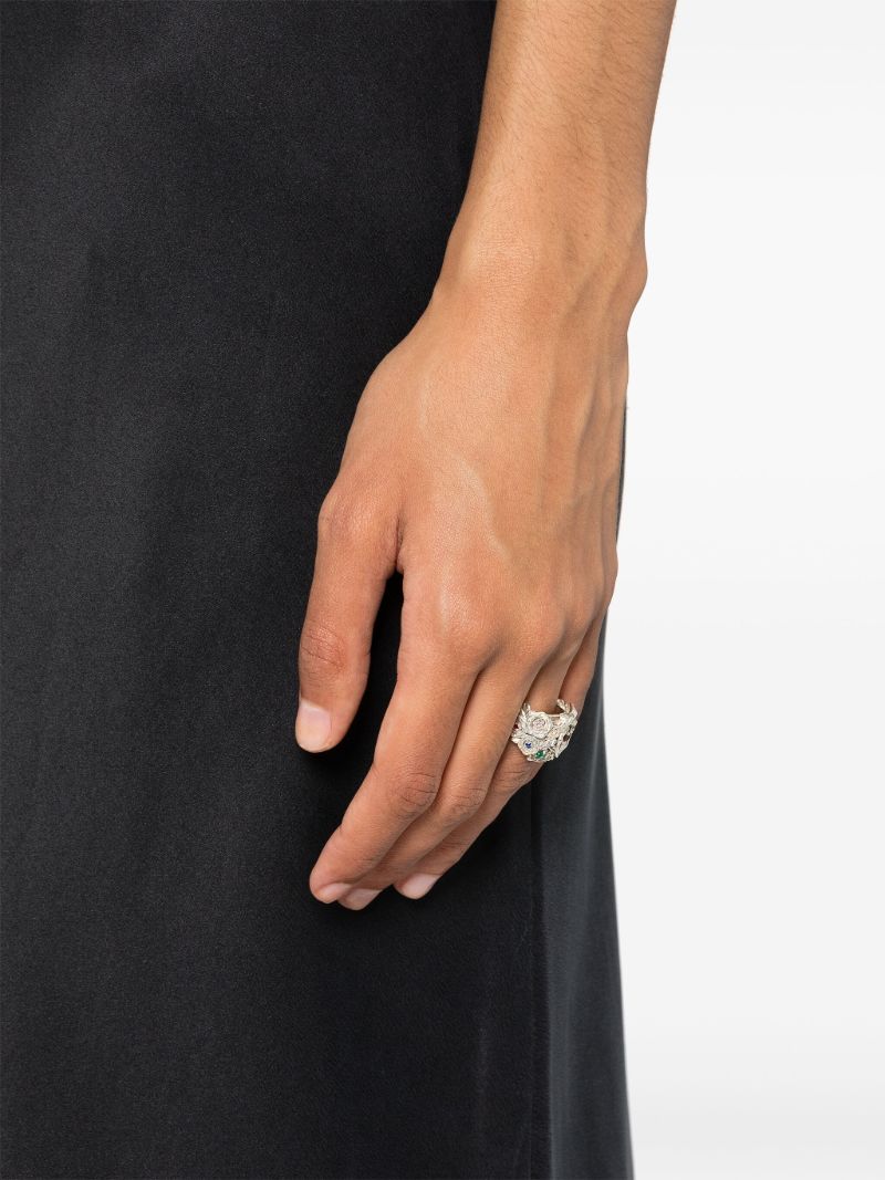 Sterling Silver Rose Ring