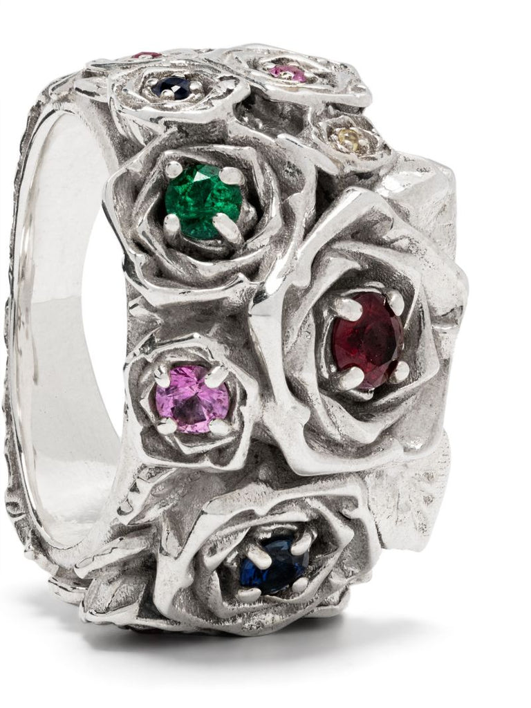 Sterling Silver Rose Ring