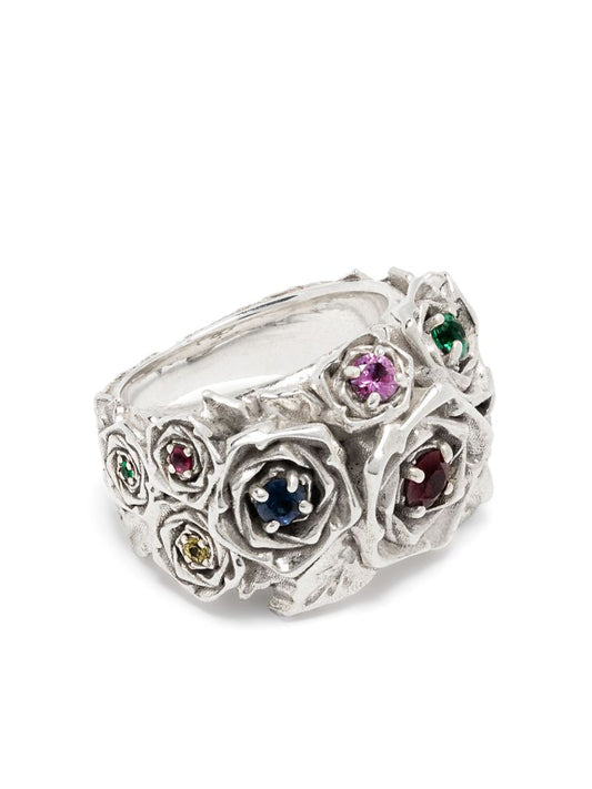 Sterling Silver Rose Ring