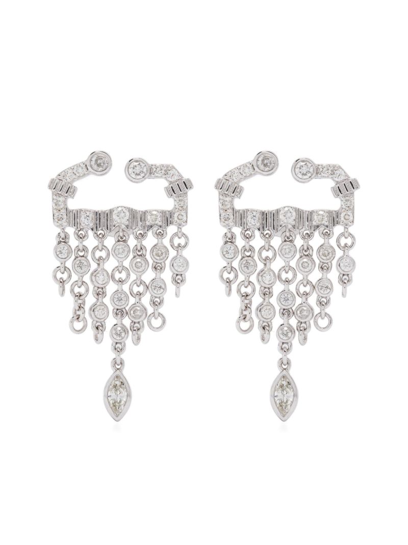 18kt White Gold Boscorpio Diamond Earrings